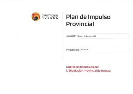 Imagen Bacheo de caminos 2025