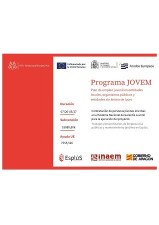 Imagen Contratación de peón con Programa Jovem