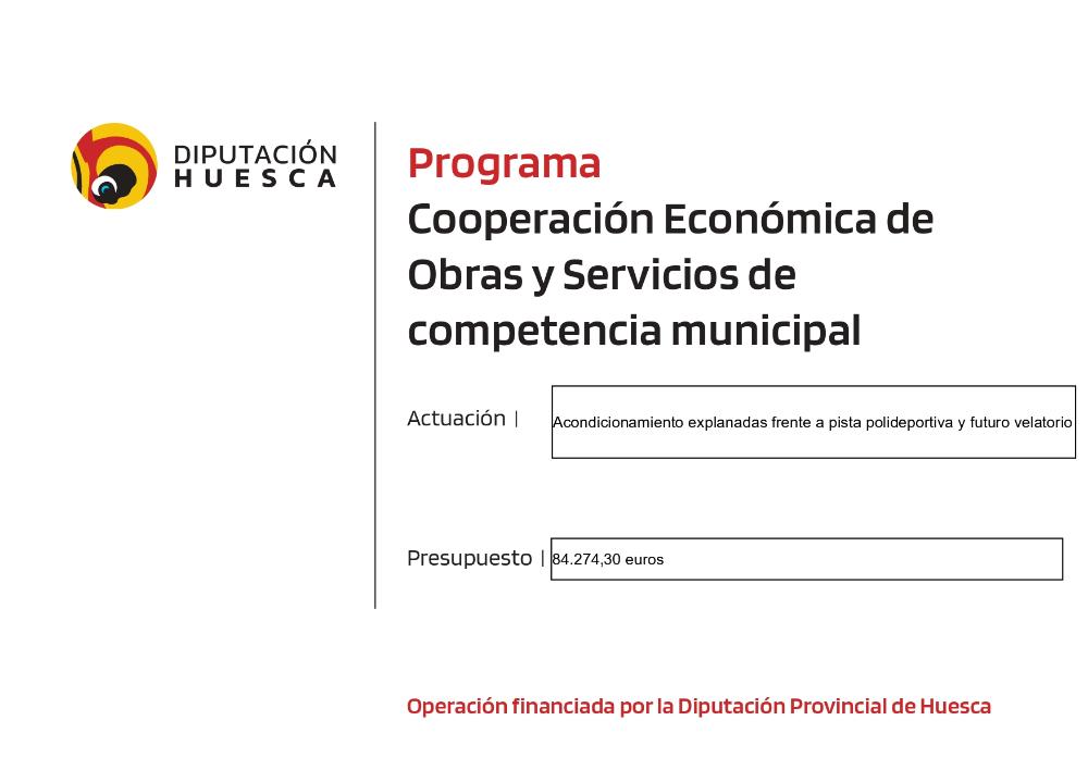 Imagen Acondicionamiento explanadas frente a pista polideportiva y futuro velatorio