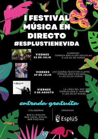 Festival música en directo #esplustienevida